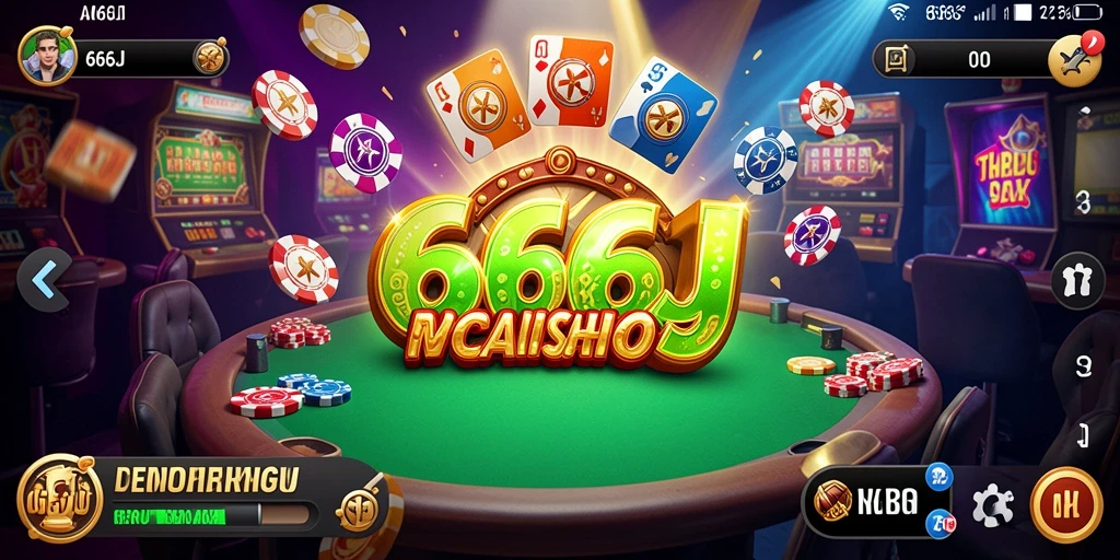 Screenshot utama 666J menampilkan gameplay Kasino yang mendebarkan.