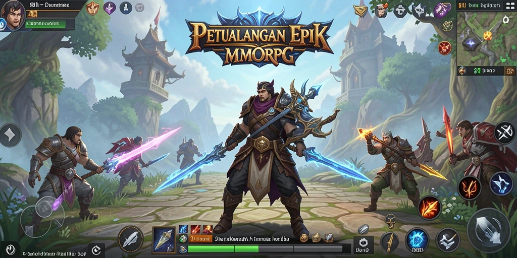 Gameplay menakjubkan dari 8II dengan pertempuran MMORPG yang menarik.