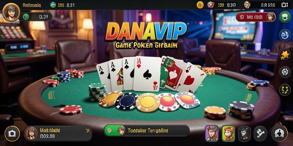 Screenshot gameplay Poker yang menarik dari DANAVIP.