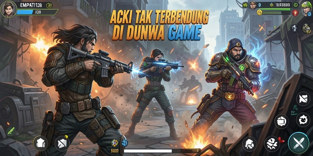 Screenshot gameplay penuh aksi dari EMPATI138.