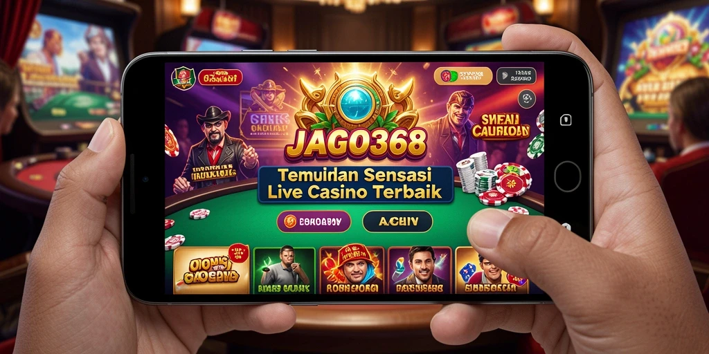 Screenshot JAGO368 menampilkan dealer langsung pada permainan Live Casino.