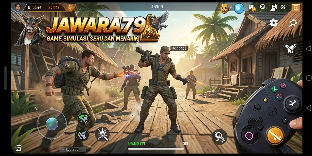 Tampilan gameplay menarik dari JAWARA79 dalam simulasi mendebarkan.