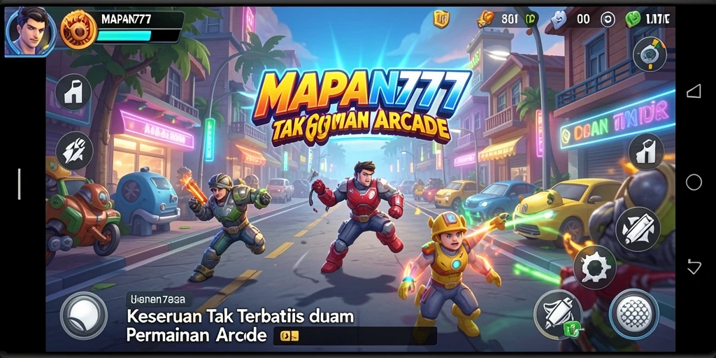 Tampilan gameplay seru dan penuh warna dalam MAPAN777.