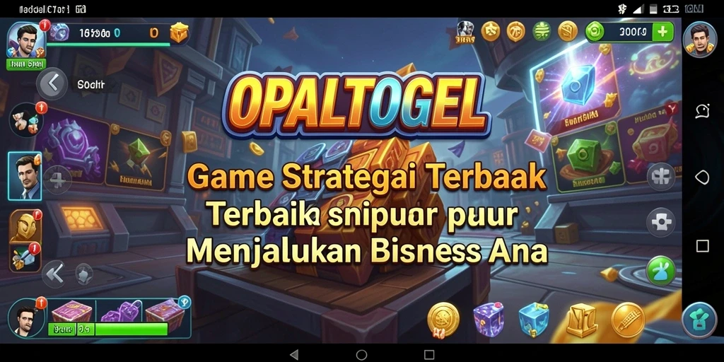 Tangkapan layar gameplay OPALTOGEL menampilkan pengelolaan sumber daya yang strategis.