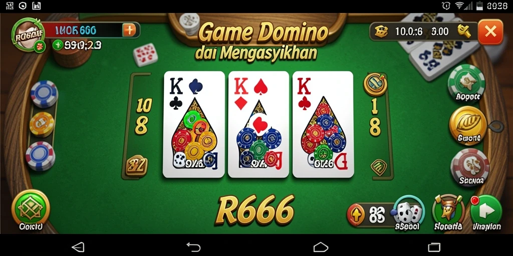 Tampilan gameplay yang seru dan interaktif dari RR666.