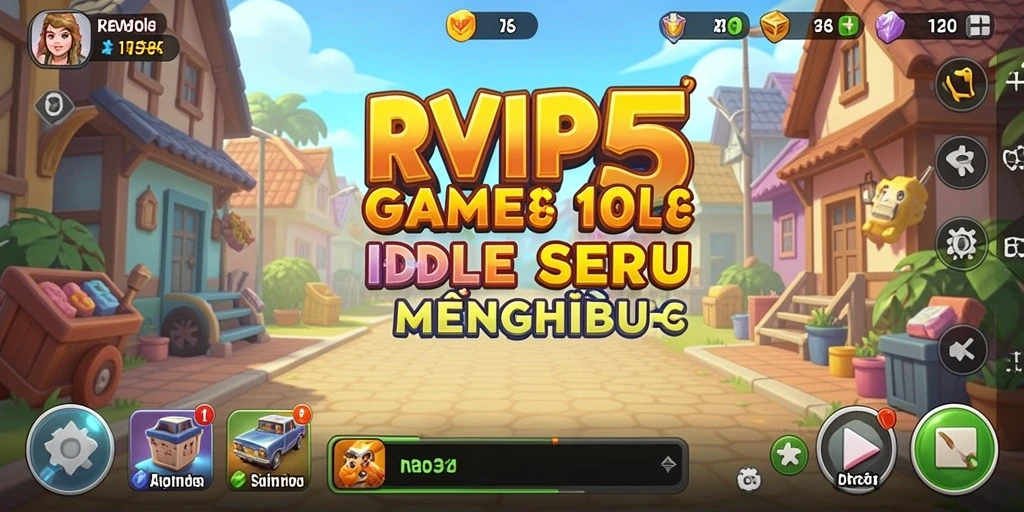 Screenshot utama RVIP5 yang menampilkan gameplay Idle yang menarik.